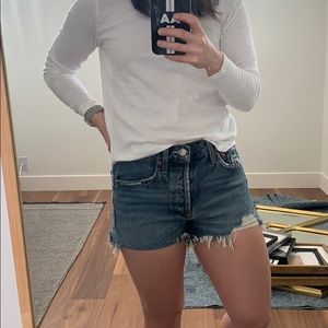 AGolde Parker Short in Blue sz. 24